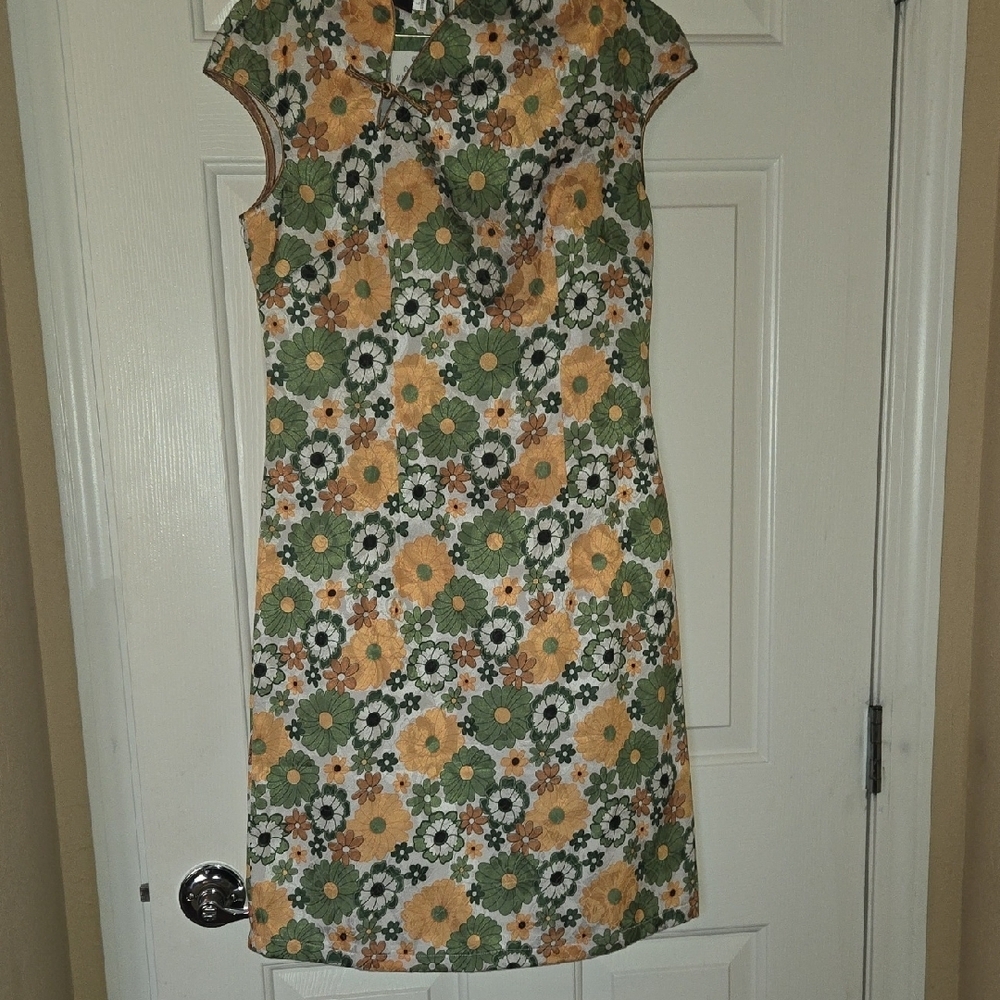 NW JAPANESE TAGS L KIMONO BEAUTIFUL CRAFTSMANSHIP tied knotting front/zip back - Picture 3 of 15